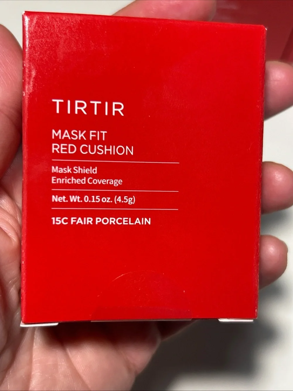 3 TIRTIR Mini Size Mask Fit Red Cushion Foundation 4.5g / 0.15 oz 15C Porcelain
